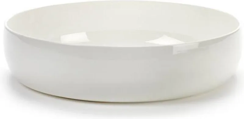 PIET BOON B9214721H LAGE KOM XL GEGLAZUURD D24xH6cm by Serax in White – product photo