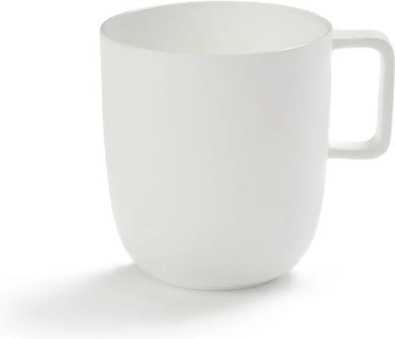 Piet Boon Base theekop m/oor D8 H9cm mat från Serax i Vit – produktbild