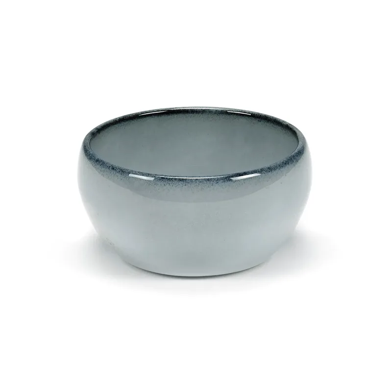 Pure Blue Glazed Schale Ø9cm Blau von Serax – Produktfoto