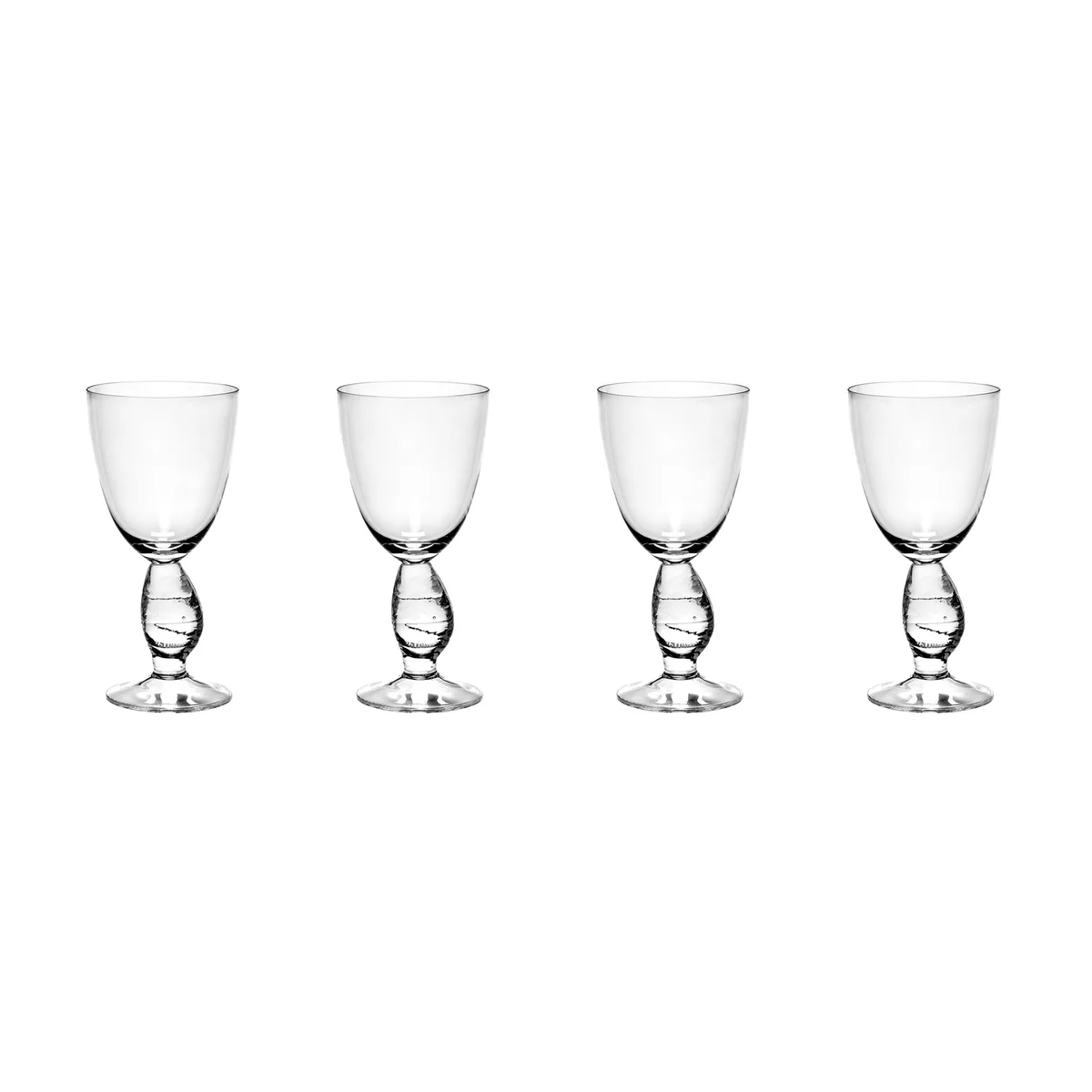 Rotweinglas OUT OF LINES - Transparent - mundgeblasenes Glas - Designer Uncharted de Serax – photo du produit