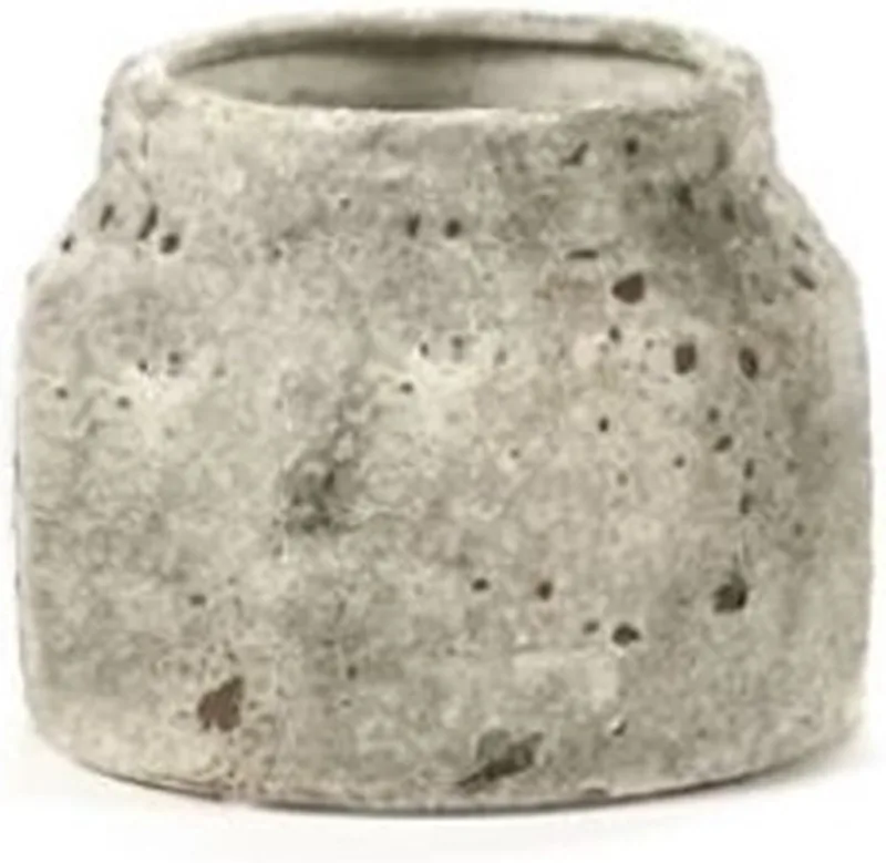 Rustic bloempot XS D14.5cm H11cm by Serax in Greige – product photo