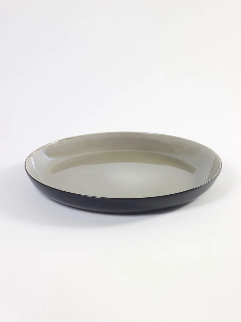 SCHAAL LARGE D29 H3,5 VIOLETGRIJS/ZWART by Serax in Grijs – product photo