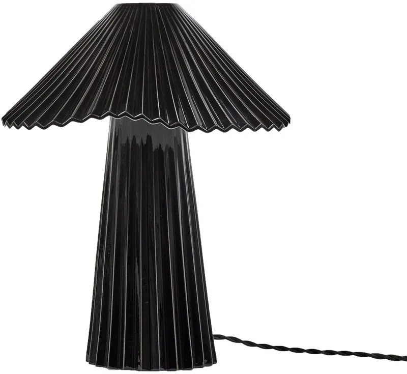 Sebastian Herkner Tafel Lamp Porselein S Zwart/wit Uala Diameter 30.5cm Hoogte 34cm de Serax en Zwart – photo du produit
