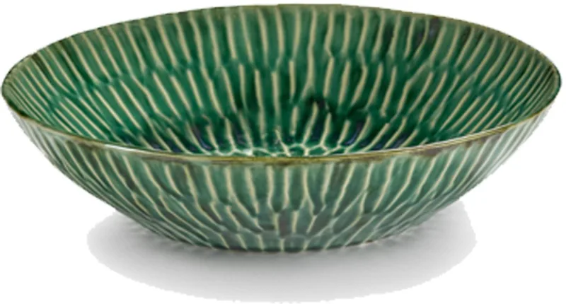 SERAX-Pascale Naessens-Verde Lanza - Serveerschaal Ø 25 cm by Serax in Groen – product photo