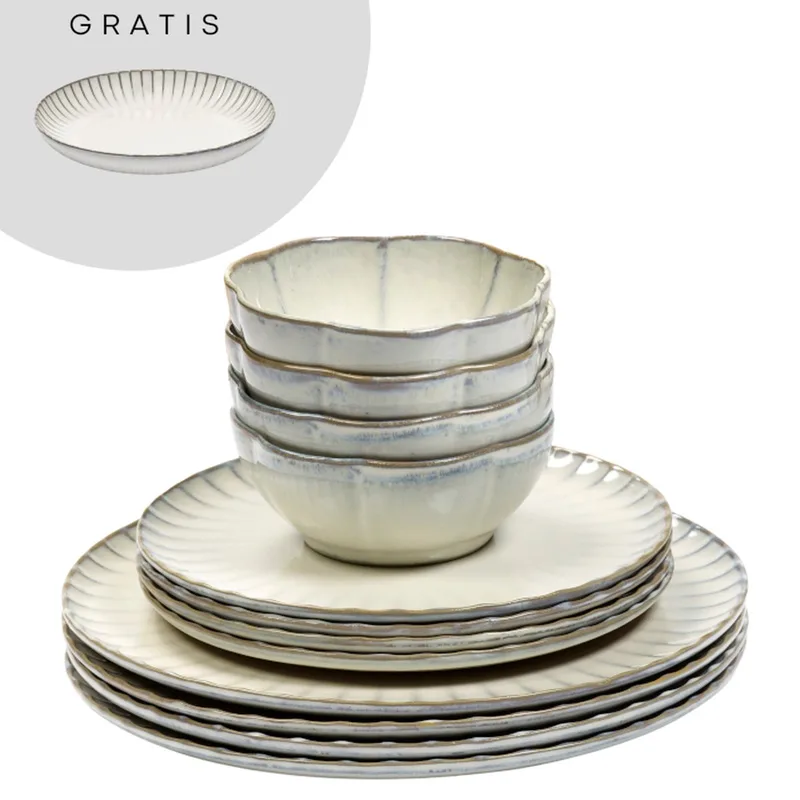 Sergio Herman Inku Serviesset (13 delig) 4 personen by Serax in Wit – product photo