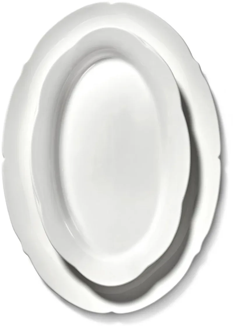 Sergio Herman Silhouette ovaal bord 30x21cm de Serax en Blanc – photo du produit