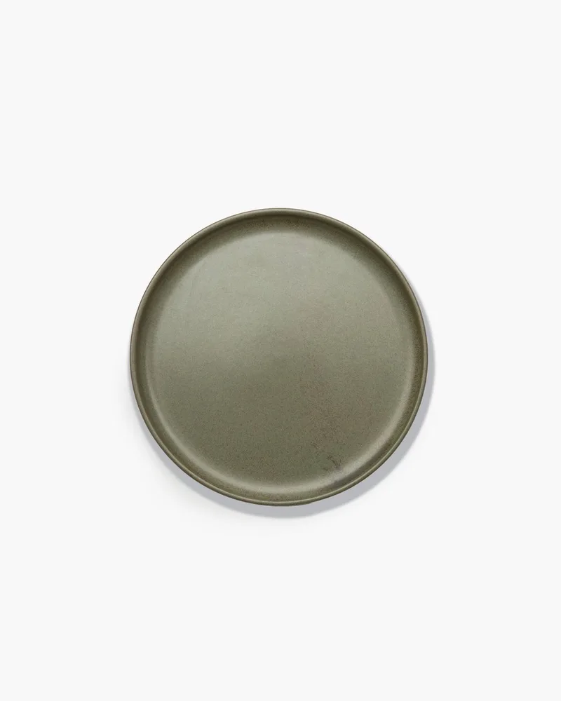 Sergio Herman Surface - Bord M - Camogroen - 24 Ø - 4 stuks by Serax in Groen – product photo