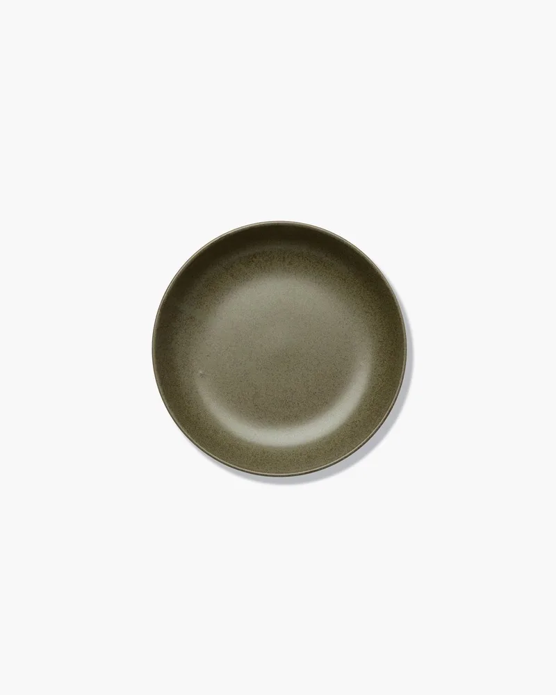 Sergio Herman Surface - Diep Bord M - CamoGroen - 19 Ø - 4 stuks van Serax in Groen – productfoto