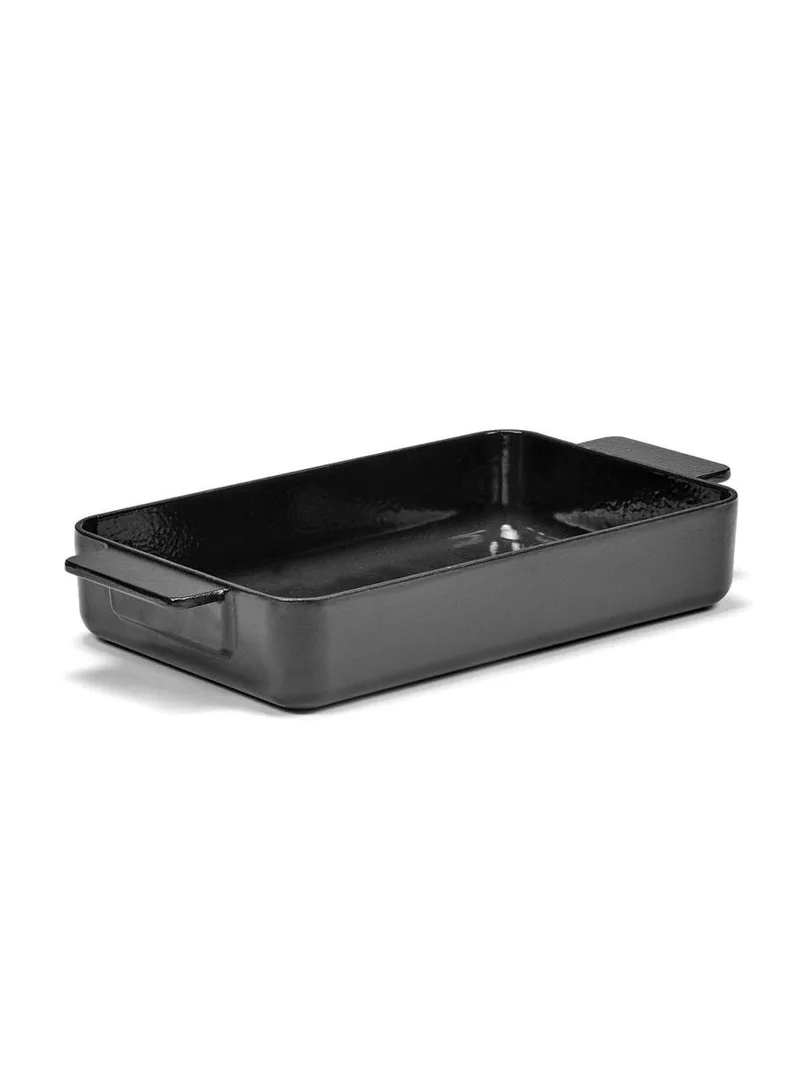 Sergio Herman - Surface - Ovenschaal L - L 38,5cm - 4,85kg by Serax in Zwart – product photo