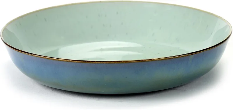Serveerschaal medium D21 H4 light blue/smokey blue van Anita Le Grelle voor Serax by Serax in Light blue smokey blue – product photo