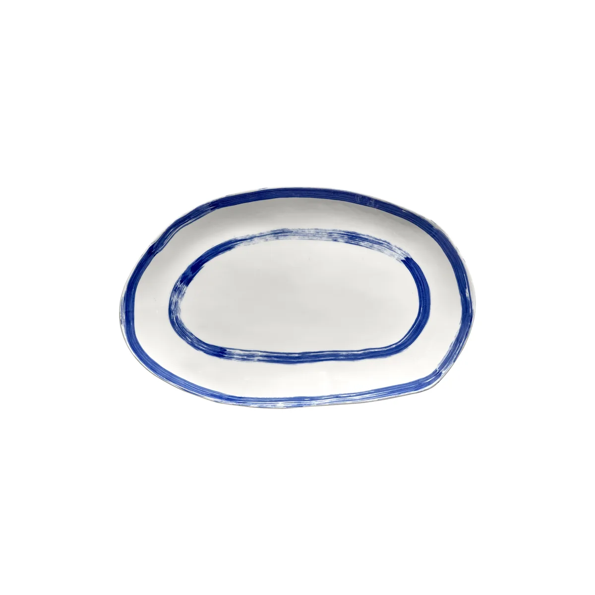 Servierplatte Delia - Blau - emaillierter Sandstein - Designer Annebet Philps van Serax – productfoto
