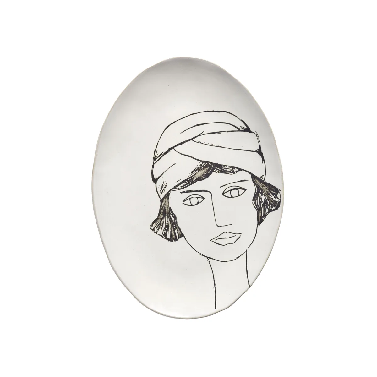 Servierplatte La Mère - Weiß - Sandstein - Designer Marie Michielssen de Serax – photo du produit