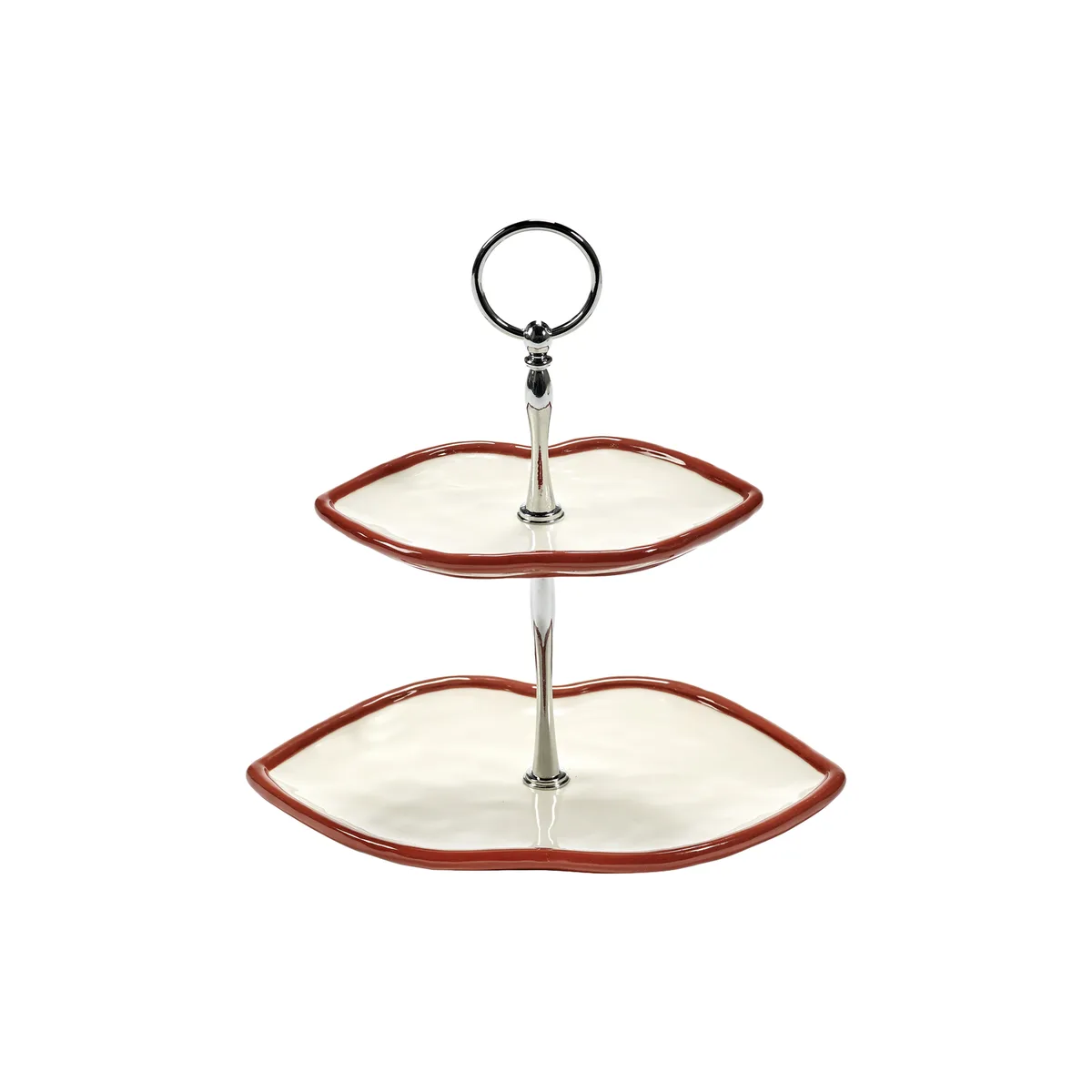 Servierplatte LES OBJETS MOULEVERSANTS - Rot - Sandstein - Designer Wouters & Hendrix de Serax – photo du produit