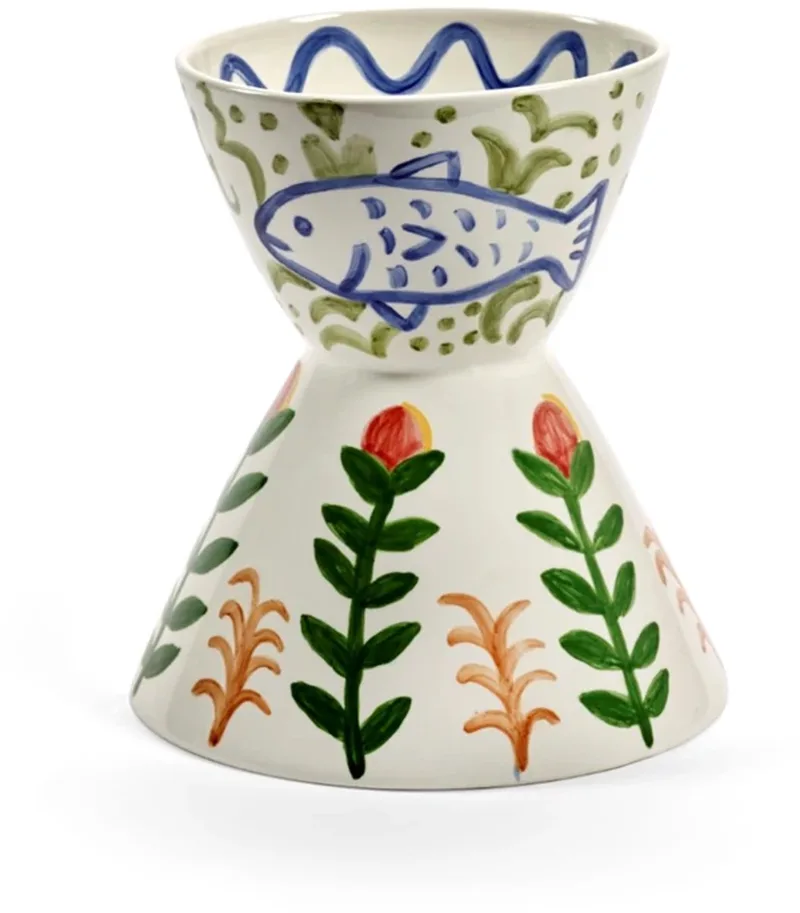 Shurleey Santiago De Borja vaas D30cm H33cm Aquaje Mix by Serax in Multicolour – product photo