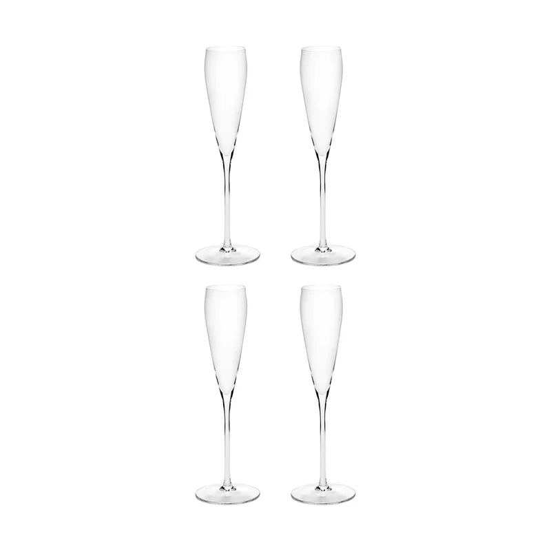 Silhouette flute Champagnerglas 15 cl 4er pack Clear von Serax – Produktfoto