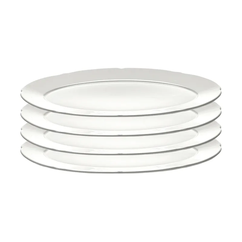 Silhouette ovaler Teller M 15x24,5 cm 4er pack White från Serax – produktbild