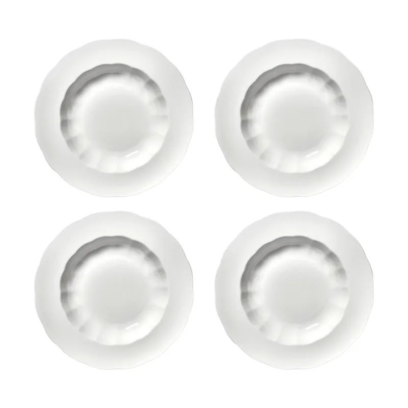 Silhouette tiefer Teller L Ø27 cm 4er pack White by Serax – product photo