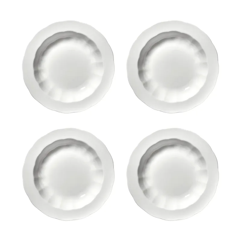 Silhouette tiefer Teller S Ø21,5 cm 4er pack White by Serax – product photo