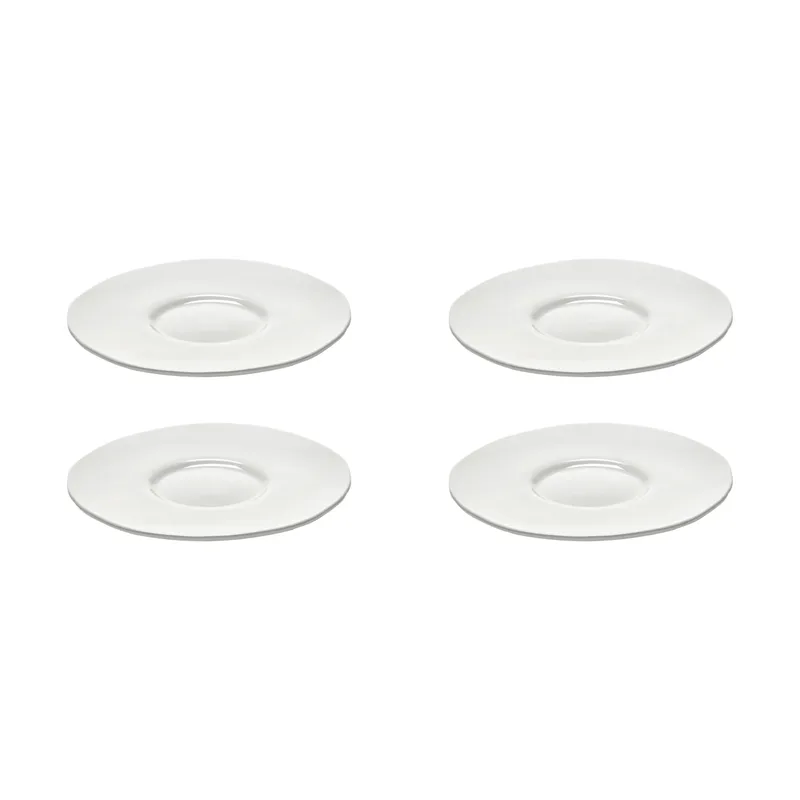 Silhouette Untertasse für Espressotasse Ø10,3 cm 4er pack White by Serax – product photo