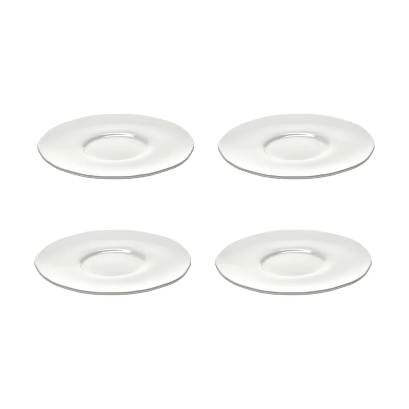 Silhouette Untertasse für Kaffeetasse Ø12,7 cm 4er pack White von Serax – Produktfoto