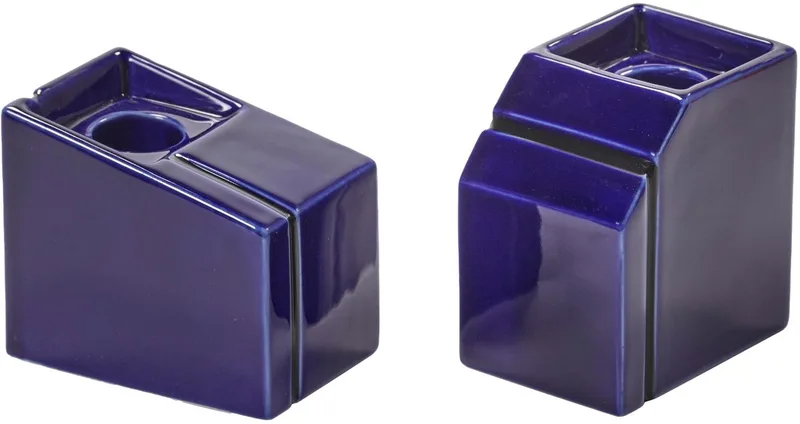 Silos Kandelaar Set Van 2 Blue by Serax in Blauw – product photo