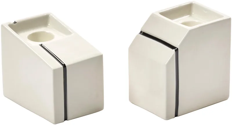Silos Kandelaar Set Van 2 White by Serax in Wit – product photo