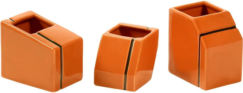 Silos Mini Vaas Set Van 3 Orange by Serax in Oranje – product photo