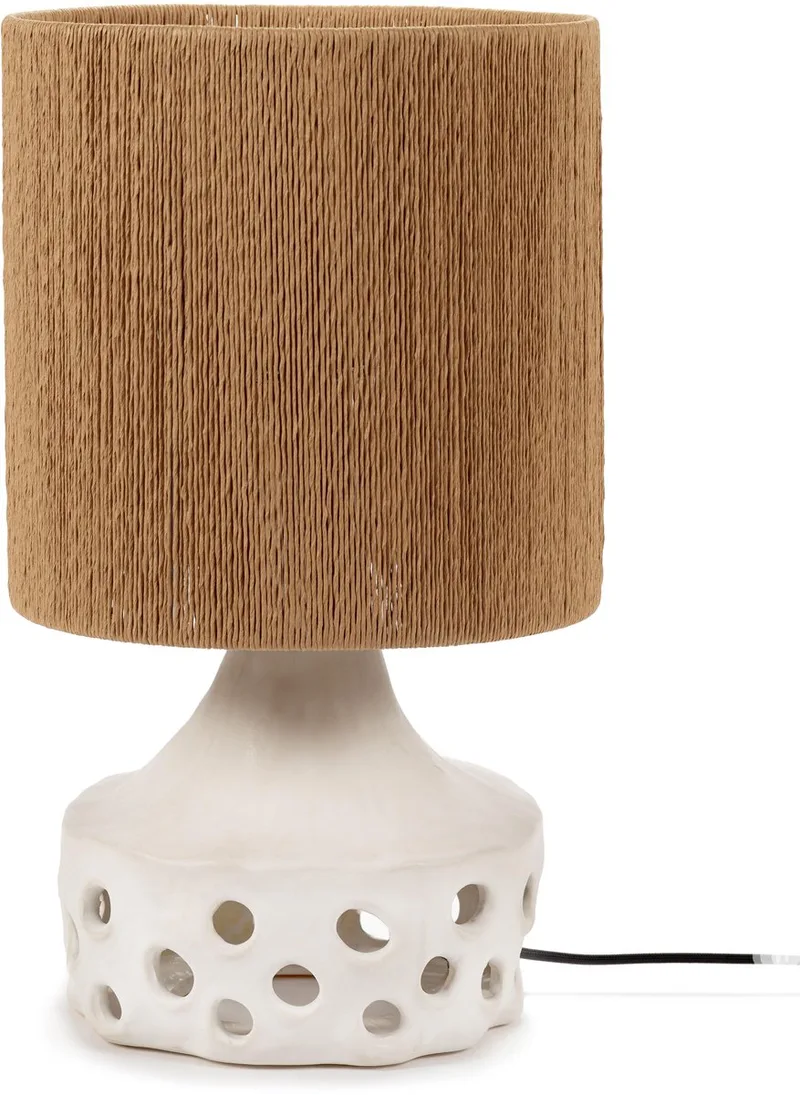 Sophie Casier Oya - Tafellamp - Beige/Bruin - 25 Ø - H 42,00cm - 3,28kg fra Serax i Beige – produktbillede