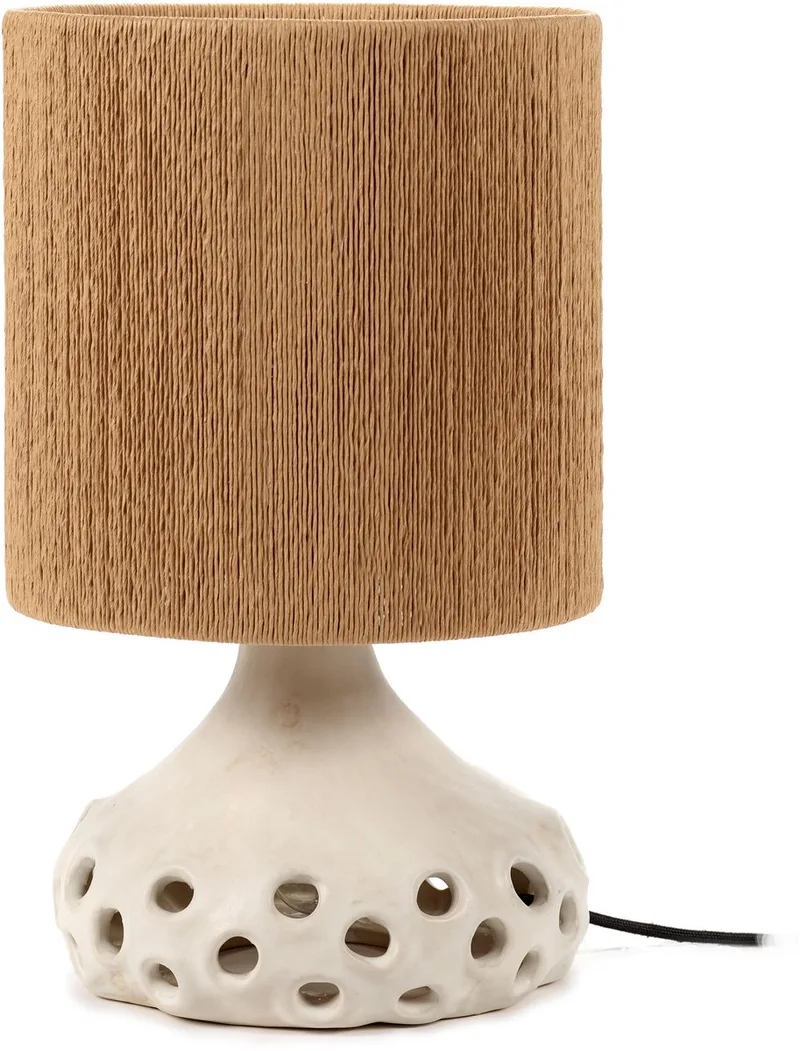 Sophie Casier Oya - Tafellamp - Beige/Bruin - 25 Ø - H 42,00cm - 3,28kg van Serax in Beige – productfoto