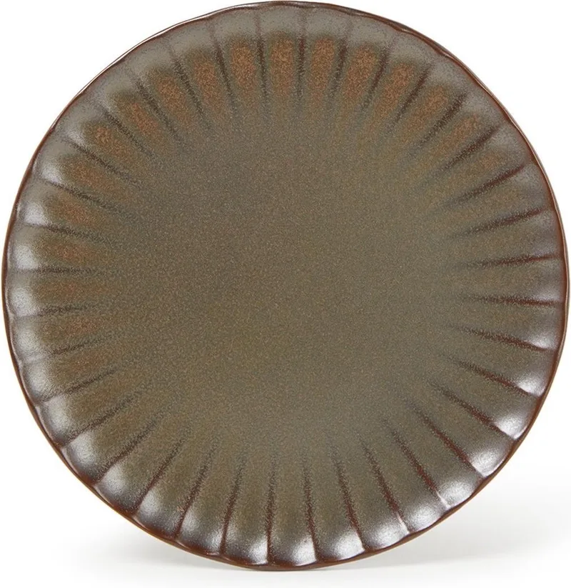 Surface By Sergio Herman Bord Inku Bruin D 18 cm H 1.7 cm by Serax in Brons – product photo