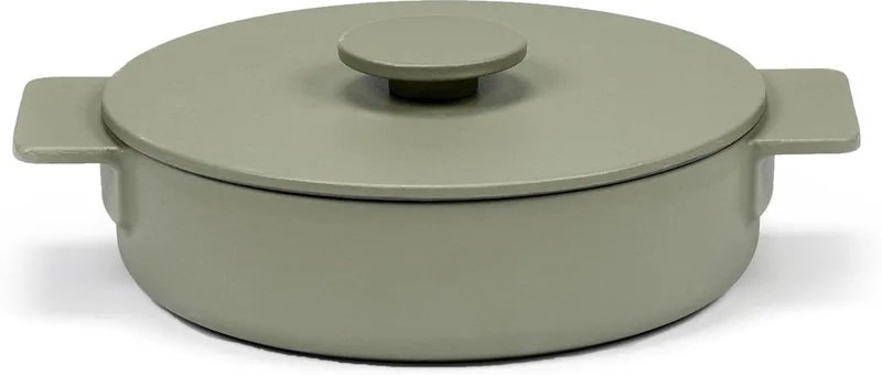 Surface by Sergio Herman - Braadpan - Gietijzer - 1,7L - Ø 23cm - Camogroen by Serax in Groen – product photo