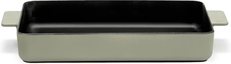 Surface by Sergio Herman - Braadslede - Gietijzer - 38x25cm - H 6cm - Camogroen by Serax in Groen – product photo