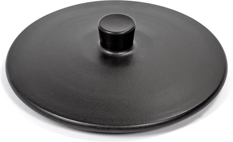 Surface by Sergio Herman - Deksel voor Terracotta Steelpan L of XL - Ø21 cm by Serax in Zwart – product photo