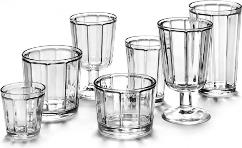 Surface by Sergio Herman Espresso glas - 10cl - 8 stuks van Serax in Transparant – productfoto