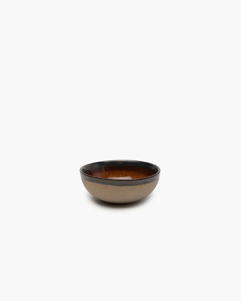 Surface by Sergio Herman Kom - Large - Ø13cm x H5cm - Grijs en Rusty Brown - 4 stuks van Serax in Grijs, Roest – productfoto
