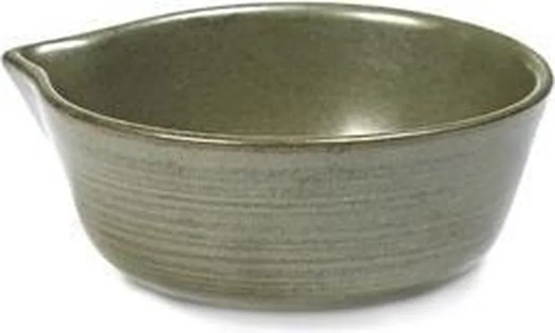 Surface by Sergio Herman Sauskom - Ø11cm H4,5cm - Camogreen - 1 stuk by Serax in Groen – product photo