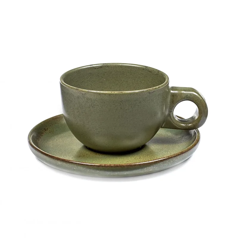 Surface Kaffeetasse 13cl Camogreen by Serax – product photo