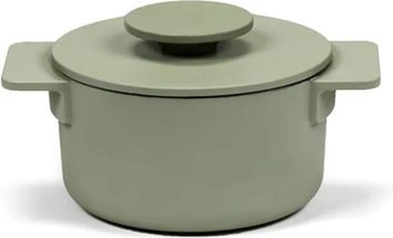 SURFACE POT ENAMEL CAST IRON CAMOGREEN D12 - 0,5L by Serax in Groen – product photo