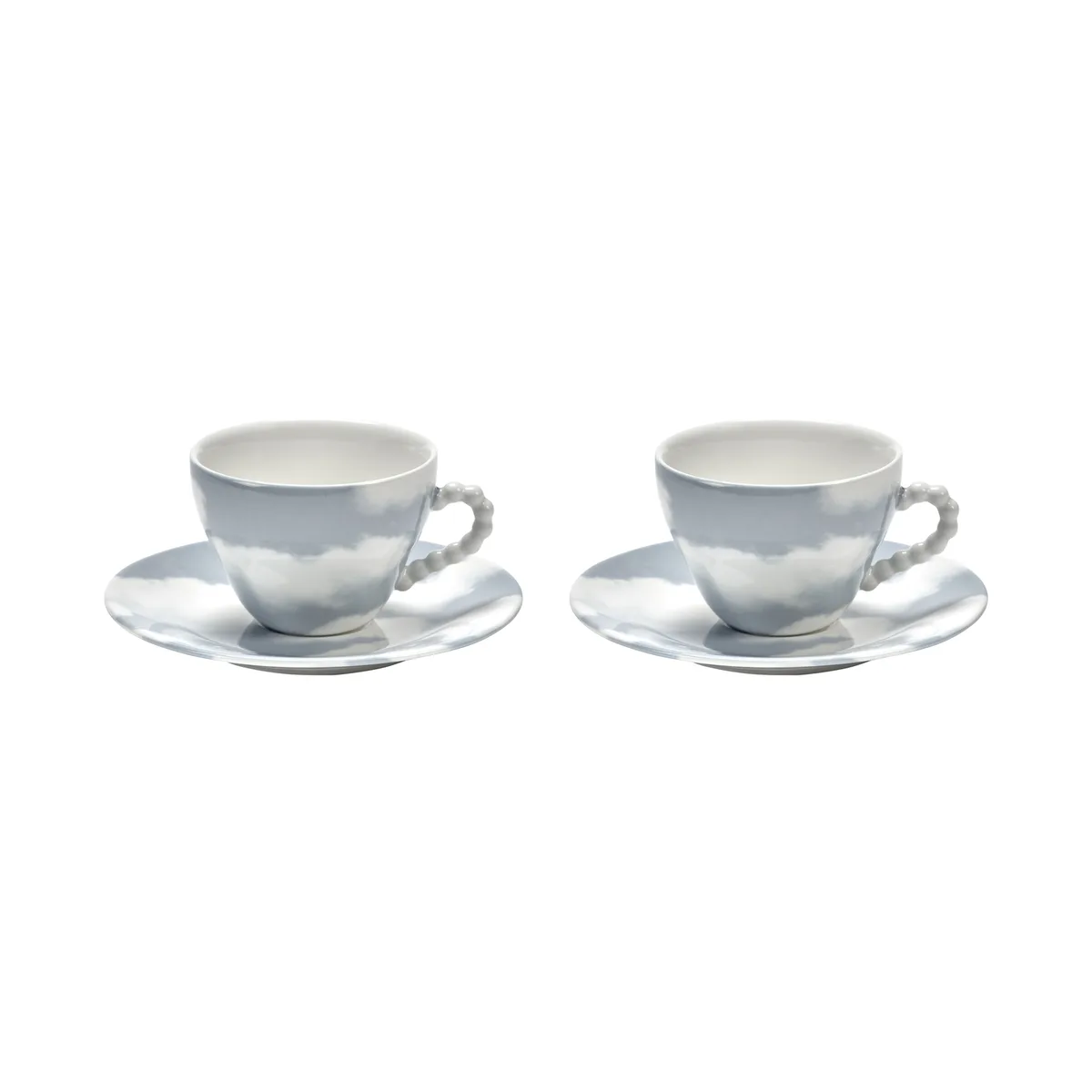 Tasse mit Untertasse LES OBJETS MOULEVERSANTS - Blau - emailliertes Porzellan - Designer Wouters & Hendrix van Serax – productfoto
