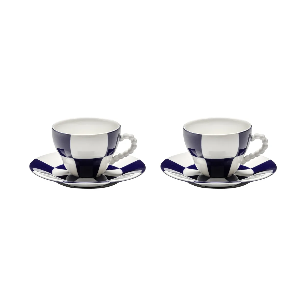 Tasse mit Untertasse LES OBJETS MOULEVERSANTS - Blau - emailliertes Porzellan - Designer Wouters & Hendrix de Serax – photo du produit