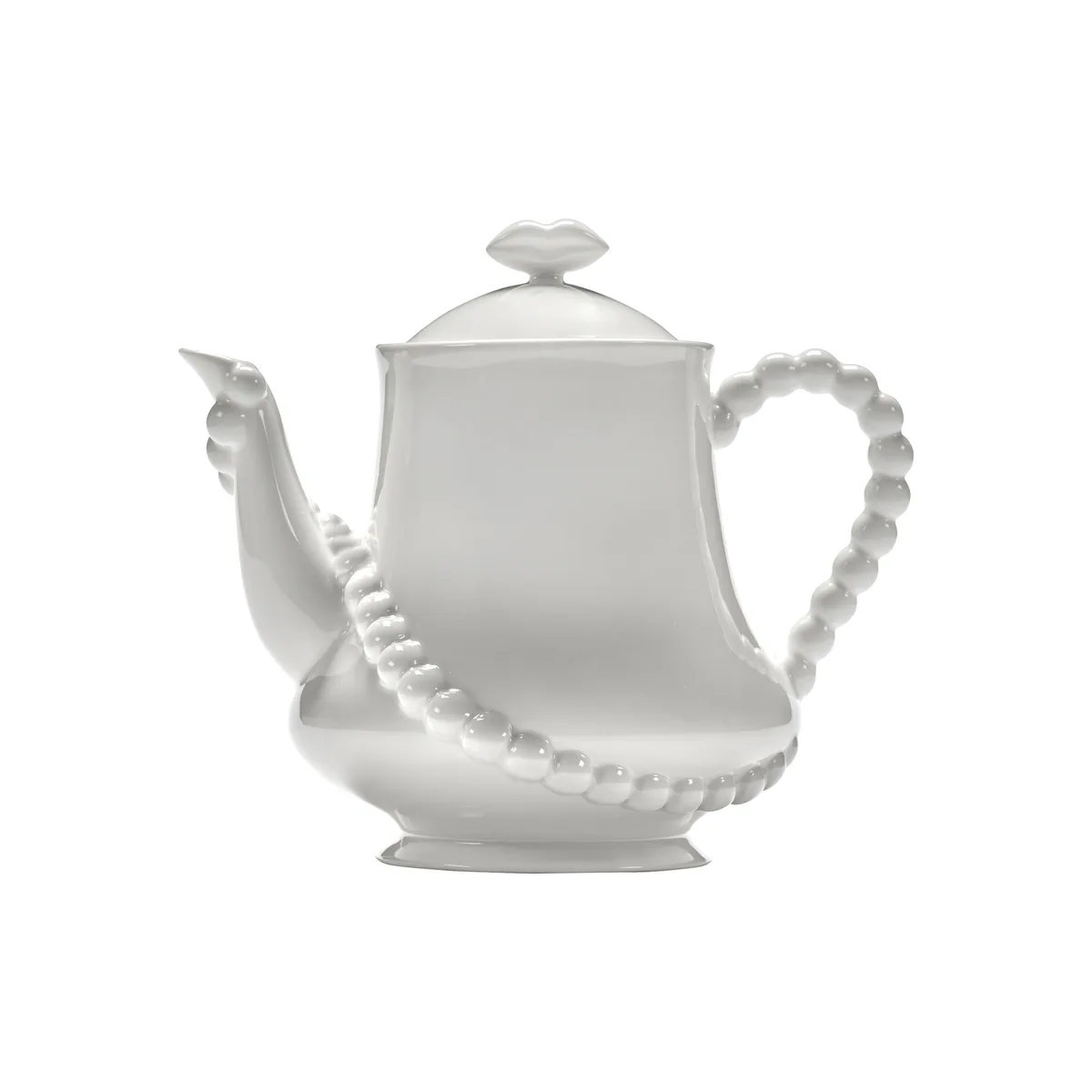 Teekanne LES OBJETS MOULEVERSANTS - Weiß - emailliertes Porzellan - Designer Wouters & Hendrix de Serax – photo du produit