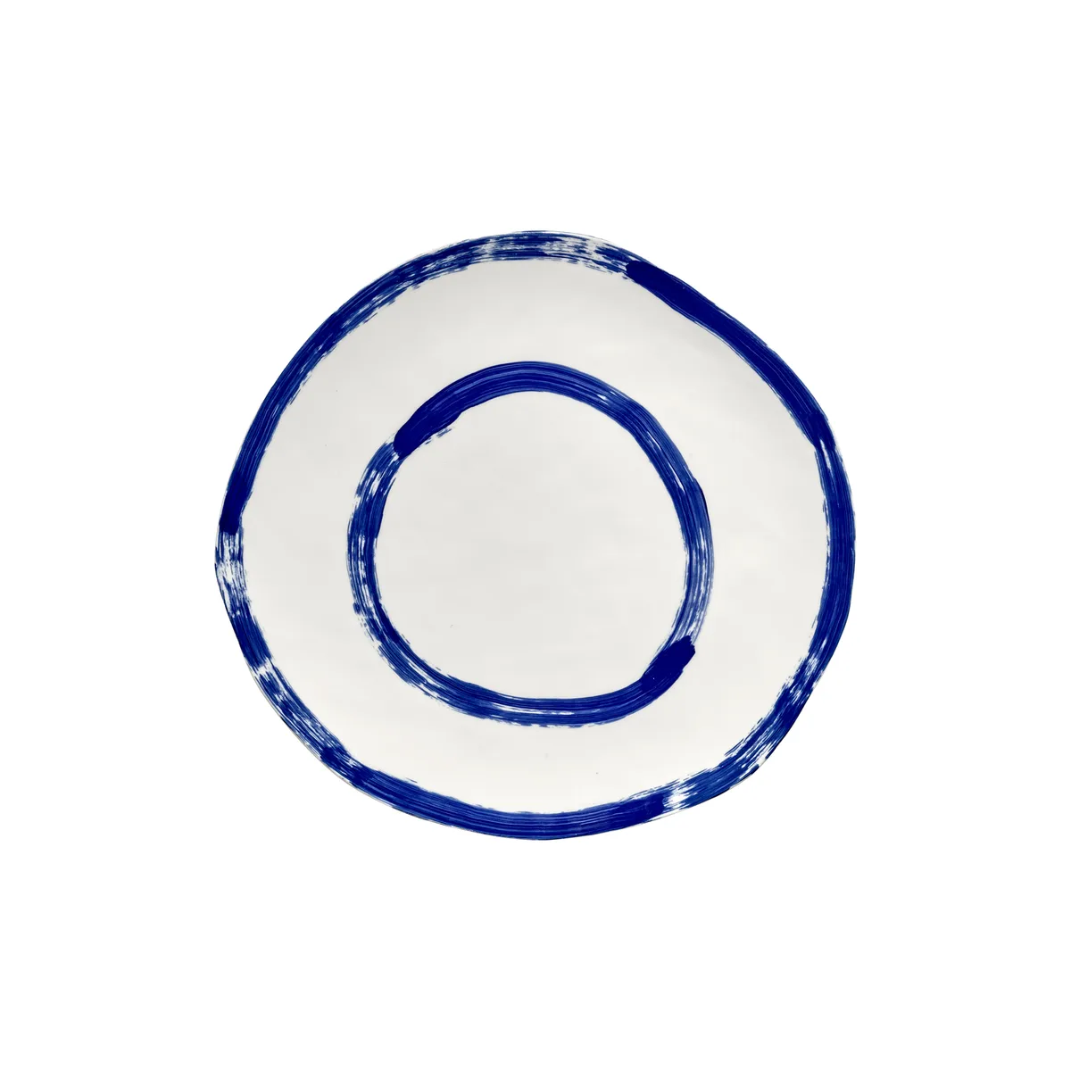 Teller Delia - Blau - emaillierter Sandstein - Designer Annebet Philps de Serax – photo du produit