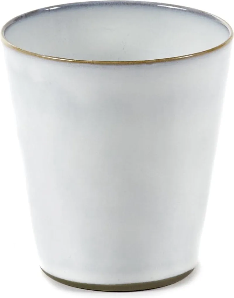 Terres de Rêves Beker conisch - Ø8,5 x H9,5 - 8 stuks by Serax in White – product photo