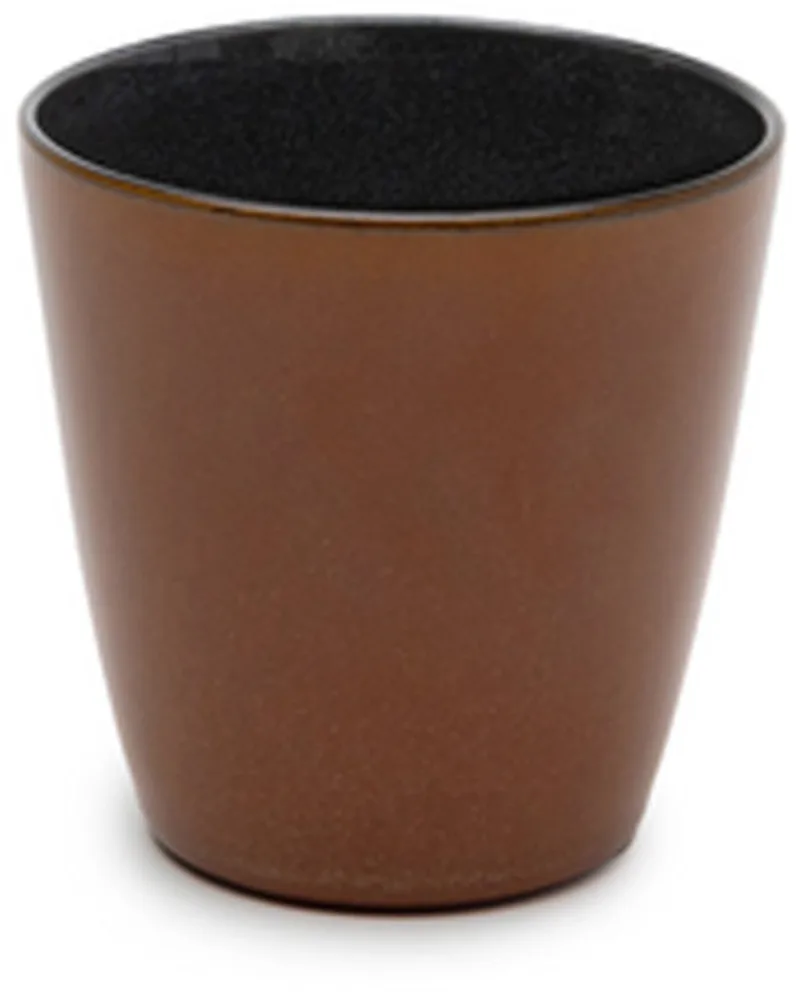 Terres de Rêves Beker conisch S - Ø7 x H7,5 - Rust/Dark Blue - 8 stuks by Serax in Rust / Dark Blue – product photo