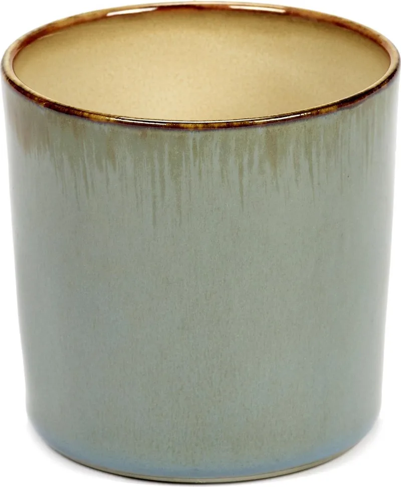 Terres de Rêves Beker - Ø7,5 x H7,5 - Smokey Blue / Misty Grey - 8 stuks by Serax in Smokey Blue / Misty Grey – product photo
