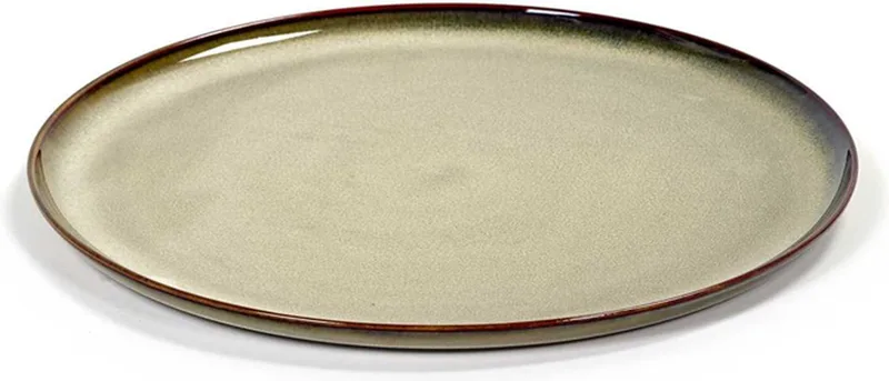 Terres de Rêves bord- L - 26 cm - set van 2 by Serax in Mistygrey – product photo