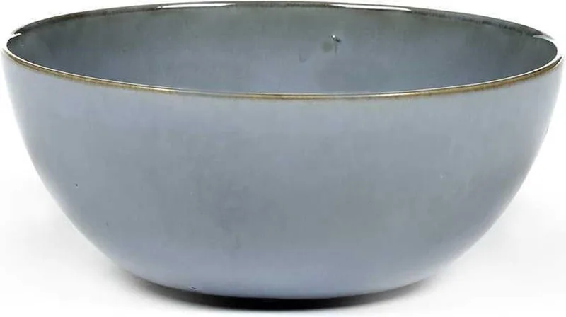 Terres de Rêves Bowl M - Ø13,7 x H6 - 4 stuks by Serax in Smokey blue – product photo