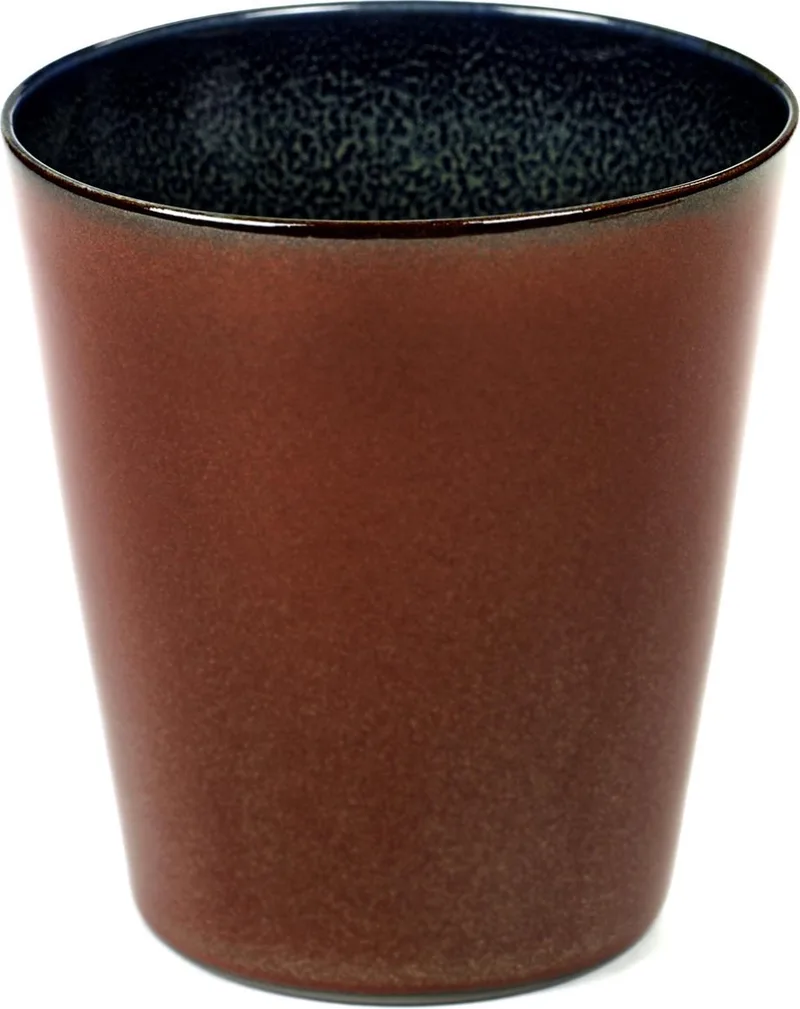 Terres de Rêves by Anita Le Grelle Beker - M - D8,5x9,5 cm - Rust/Dark blue de Serax en Rust smokey blue – photo du produit
