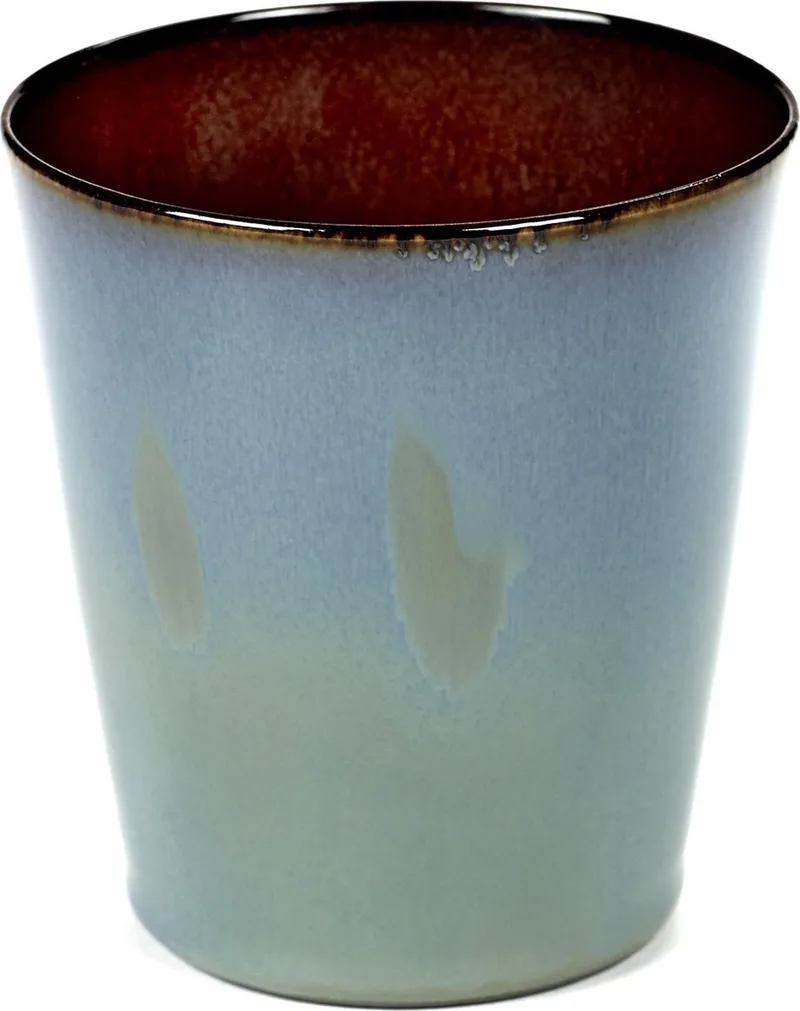 Terres de Rêves by Anita Le Grelle Beker - M - D8,5x9,5 cm - Smokey blue/Rust de Serax en Smokey blue – photo du produit