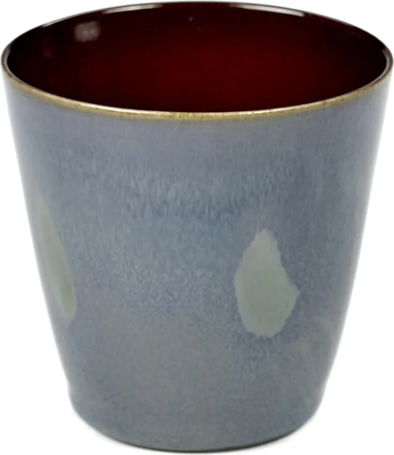 Terres de Rêves by Anita Le Grelle Beker - S - D7 x7,5 cm - Smokey blue/Rust by Serax in Smokey blue – product photo